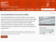 Tablet Screenshot of accessiblebooksconsortium.org